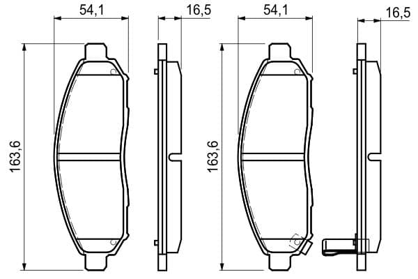 Bosch BP1062 Diskli fren balatası seti; ön küçük görsel 6