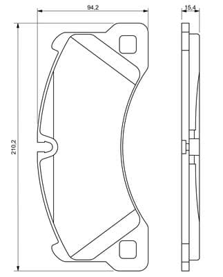 Bosch BP1142 Diskli fren balatası seti; ön küçük görsel 6
