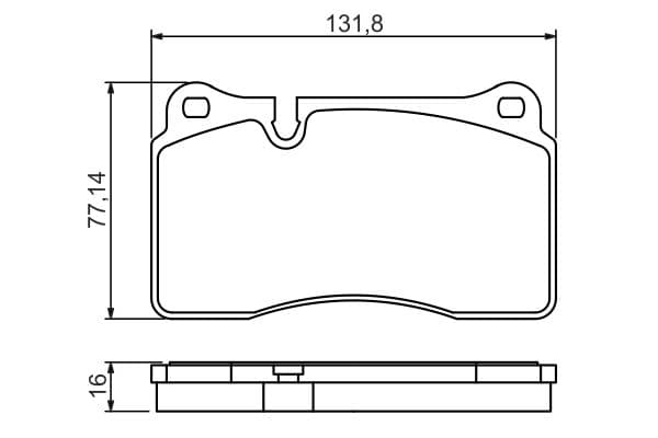Bosch BP1143 Diskli fren balatası seti; ön küçük görsel 6