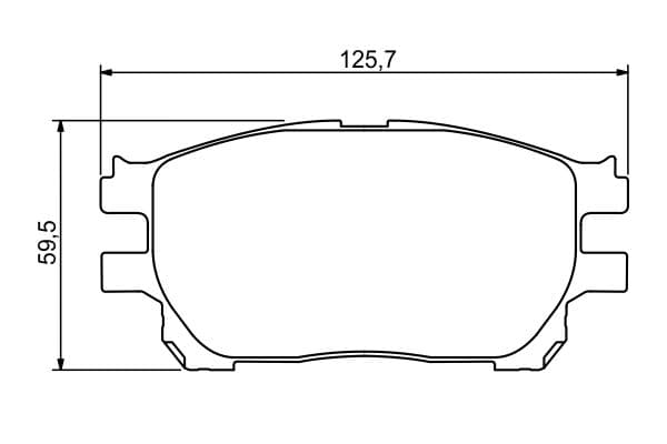 Bosch BP1148 Diskli fren balatası seti; ön 1