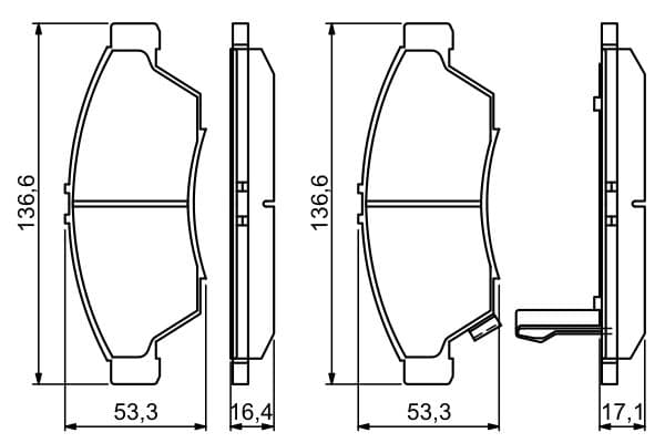 Bosch BP1302 Diskli fren balatası seti; ön küçük görsel 8