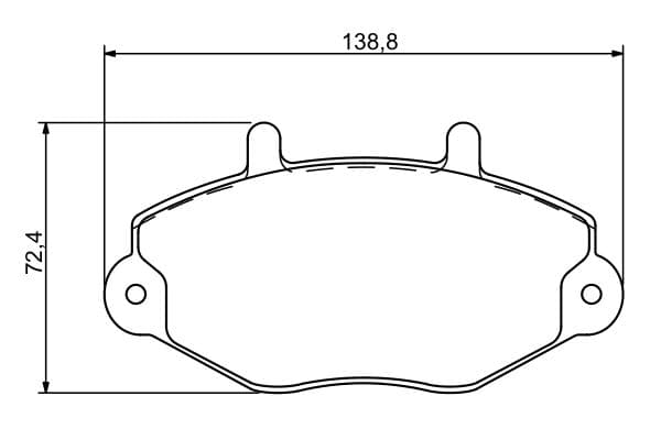 Bosch BP1199 Diskli fren balatası seti; ön küçük görsel 8