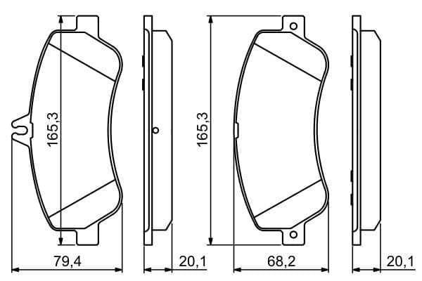 Bosch BP1243 Diskli fren balatası seti; ön küçük görsel 8