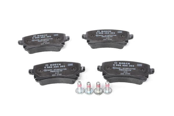 Bosch BP1235 Diskli fren balatası seti; arka küçük görsel 6