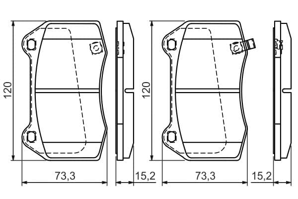 Bosch BP1312 Diskli fren balatası seti; ön 1