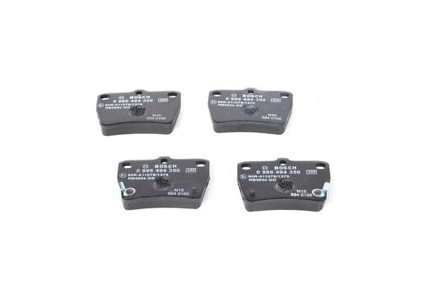 Bosch BP1258 Diskli fren balatası seti; arka küçük görsel 6