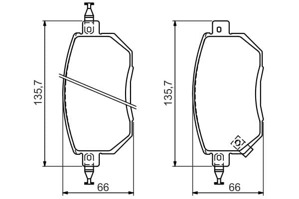 Bosch BP1274 Diskli fren balatası seti; ön küçük görsel 2