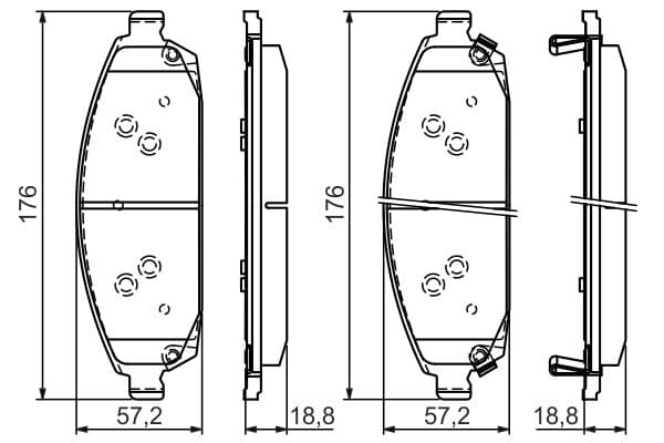 Bosch BP1278 Diskli fren balatası seti; ön küçük görsel 7