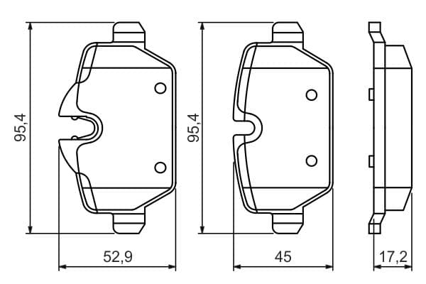 Bosch BP1382 Diskli fren balatası seti; arka küçük görsel 8