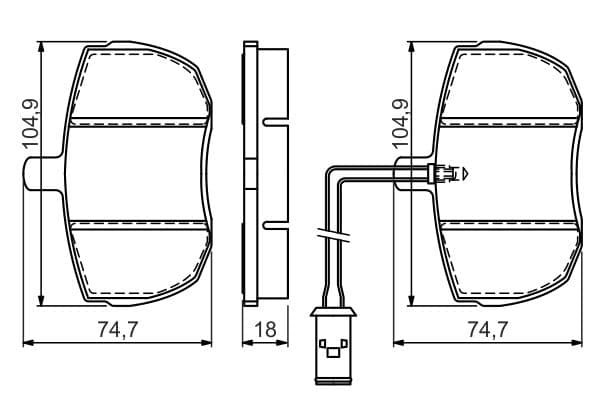 Bosch BP1456 Diskli fren balatası, diskli fren balatası seti küçük görsel 6