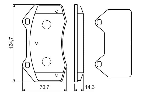 Bosch BP1472 Diskli fren balatası seti; ön küçük görsel 6