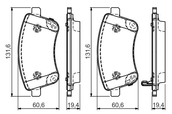 Bosch BP1473 Diskli fren balatası seti; ön küçük görsel 5