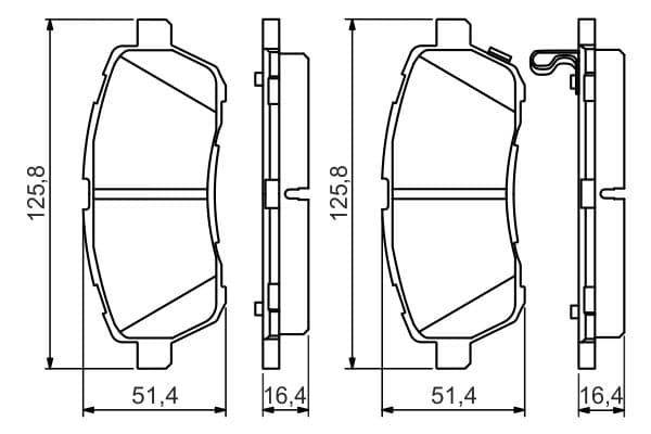 Bosch BP1495 Diskli fren balatası seti; ön küçük görsel 8