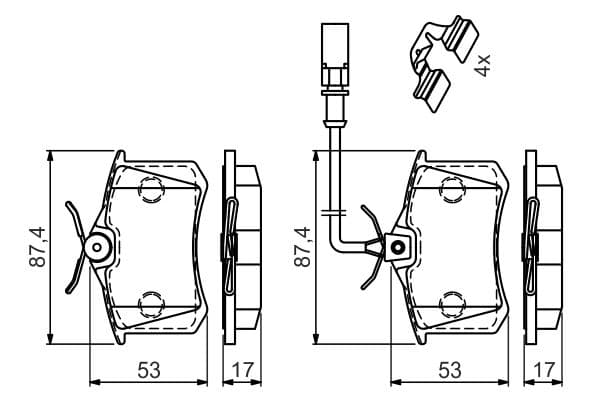 Bosch BP2686 Diskli fren balatası, diskli fren balatası seti küçük görsel 6