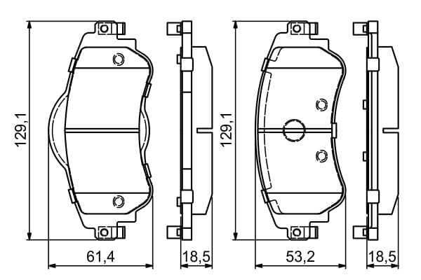Bosch BP1685 Diskli fren balatası seti; ön küçük görsel 8