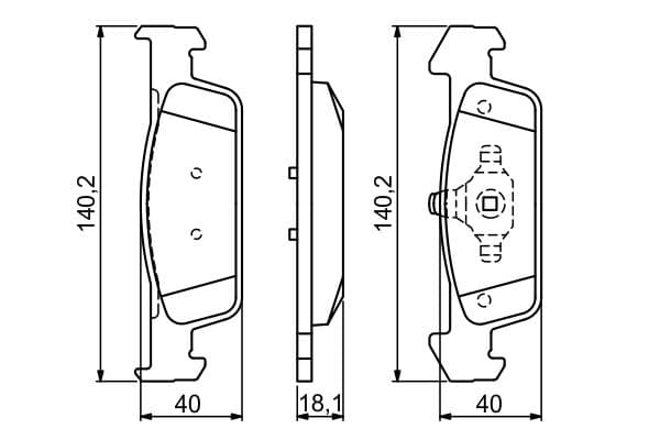 Bosch BP1692 Diskli fren balatası seti; ön küçük görsel 8