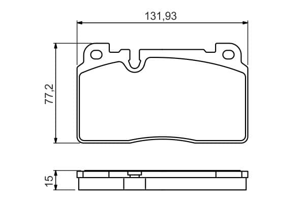 Bosch BP1697 Diskli fren balatası seti; ön küçük görsel 8