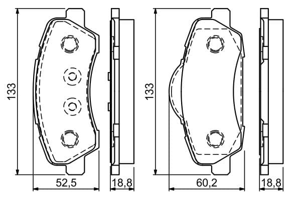 Bosch BP1708 Diskli fren balatası seti; ön küçük görsel 7