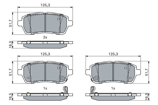 Bosch BP1892 Diskli fren balatası seti; ön küçük görsel 5
