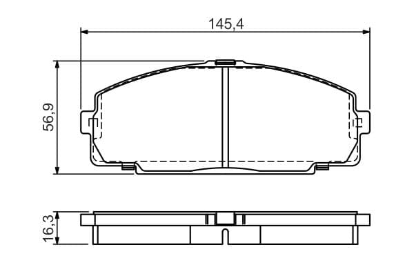 Bosch BP2147 Diskli fren balatası seti; ön küçük görsel 6