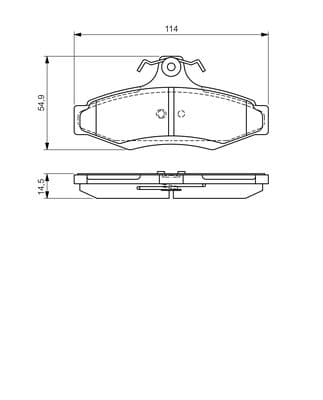Bosch BP2155 Diskli fren balatası seti; arka küçük görsel 6
