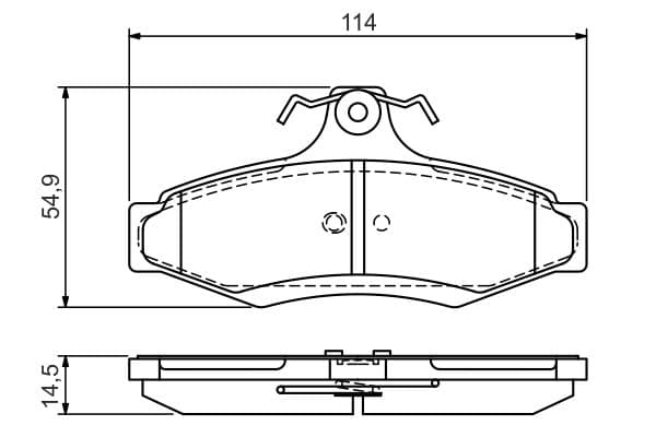 Bosch BP2155 Diskli fren balatası seti; arka küçük görsel 5