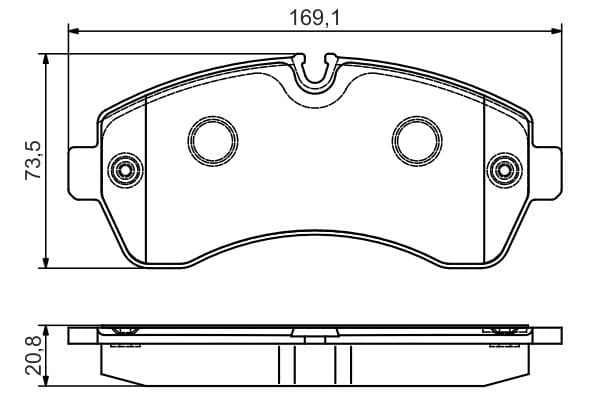 Bosch BP1551 Diskli fren balatası seti; ön küçük görsel 8