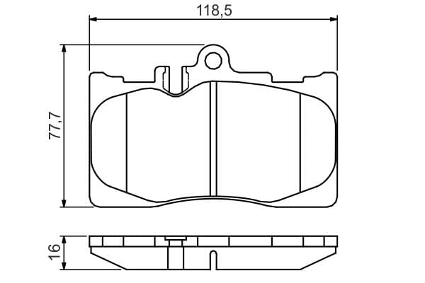 Bosch BP2180 Diskli fren balatası seti; ön küçük görsel 6
