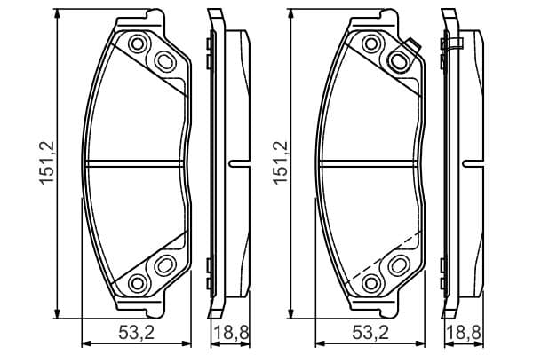 Bosch BP1574 Diskli fren balatası seti; ön küçük görsel 6