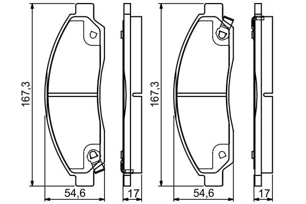 Bosch BP2190 Diskli fren balatası seti; ön küçük görsel 5