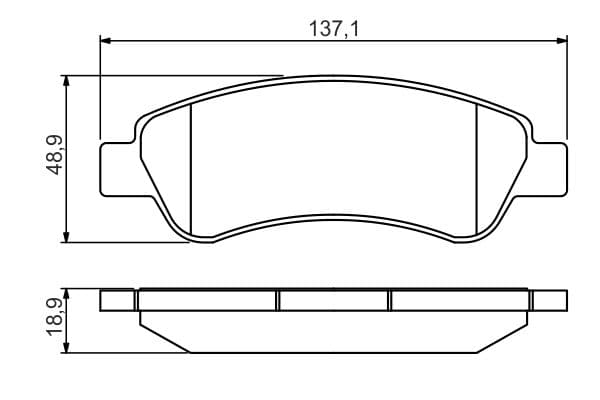 Bosch BP1555 Diskli fren balatası seti; arka küçük görsel 8