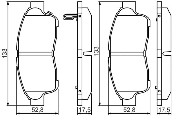 Bosch BP1558 Diskli fren balatası seti; ön küçük görsel 8