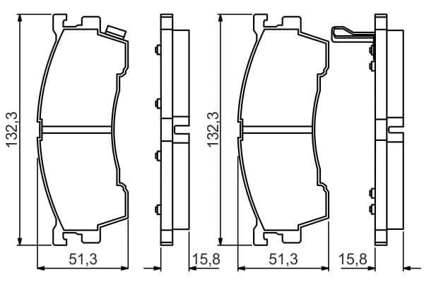 Bosch BP2222 Diskli fren balatası seti; ön küçük görsel 5