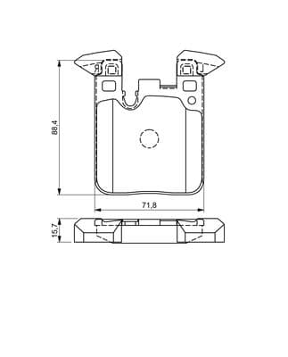Bosch BP1624 Diskli fren balatası seti; arka 1