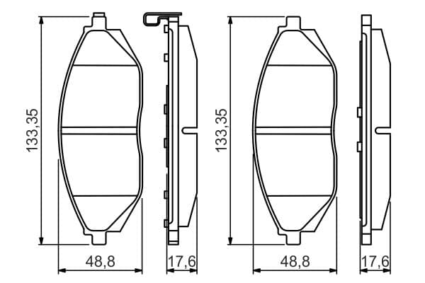Bosch BP1641 Diskli fren balatası seti; ön küçük görsel 6