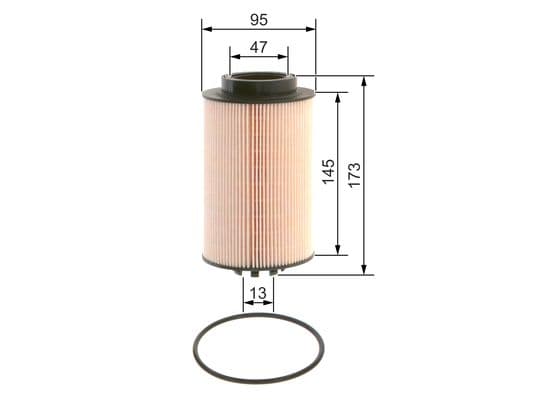 Bosch NM 003 Grey Line yakıt filtresi elemanı 1
