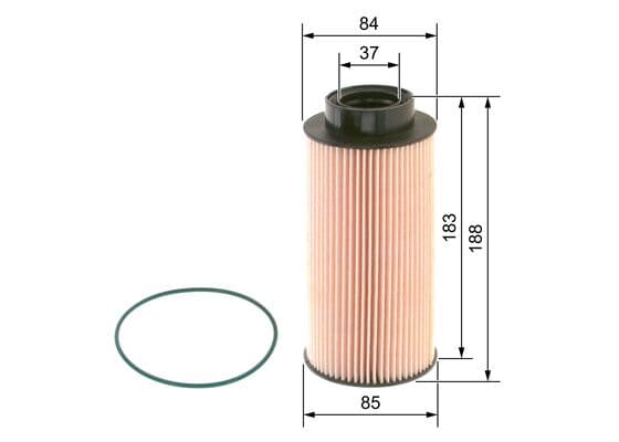 Bosch NM 010 Grey Line yakıt filtresi elemanı küçük görsel 5