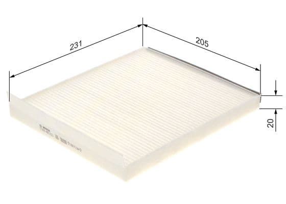 Bosch MM 013 Filtre, Araç içi Grey Line 1