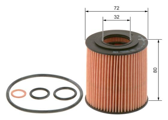 Bosch 2005-2009 BMW Z 4 2.0 i N46 B20B Motor 148hp Periyodik Bakım Seti küçük görsel 3