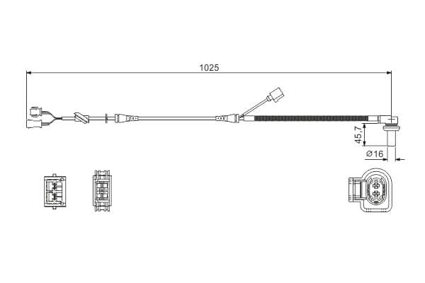 Bosch WS002 Tekerlek dönme sayısı algılayıcı, önde küçük görsel 6