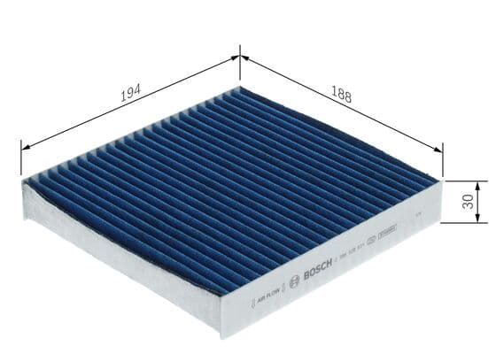 Bosch A 8631 Araç içi aktif karbon filtresi+pro küçük görsel 5