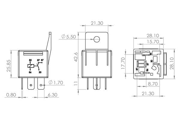 Bosch Elektrik Yedek Parça Röle, kilitleyici- küçük görsel 5