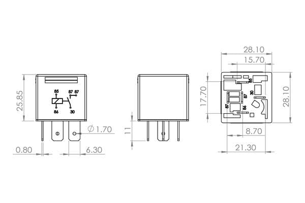 Bosch Elektrik Yedek Parça Röle, kilitleyici- küçük görsel 5