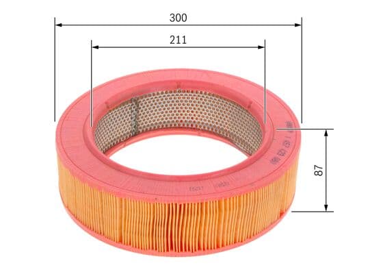 Bosch S 9080 Hava filtresi elemanı, Motor küçük görsel 5