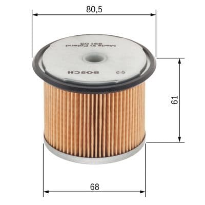 Bosch N 9291 Yakıt filtresi elemanı 1