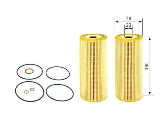 Bosch P 9732 Yağ filtre tertibatı 1