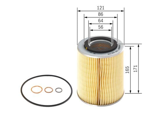 Bosch P 9735 Yağ filtre tertibatı 1