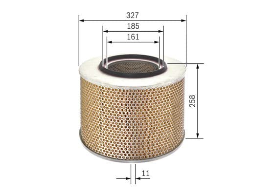 Bosch S 9779 Hava filtresi elemanı, Motor 1