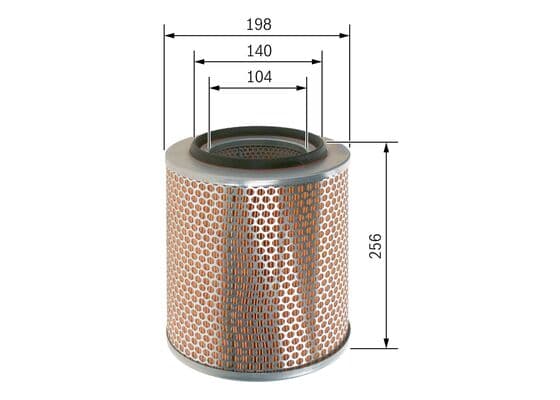 Bosch S 9854 Hava filtresi elemanı, Motor küçük görsel 5