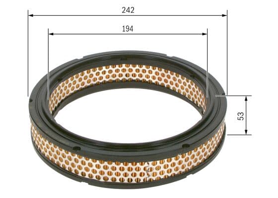 Bosch S 9953 Hava filtresi elemanı, Motor küçük görsel 5